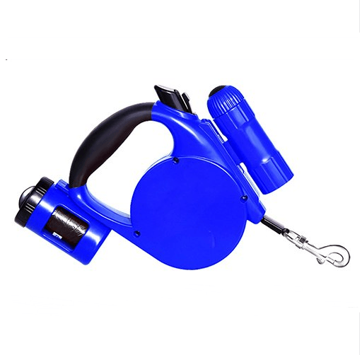 Nightwalk 4.5M Led Light And Waste Bag Dispenser Retractable Dog Leash-7